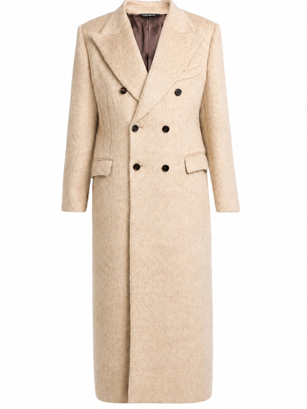 Dolce & Gabbana Mohair-Wool Double-Breasted Coat